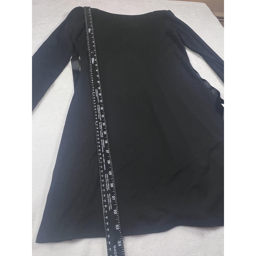 Reformation Avant Dress Womens Large Black Cut Out‎ Bow Long Sleeve Bodycon Mini - Picture 10 of 11